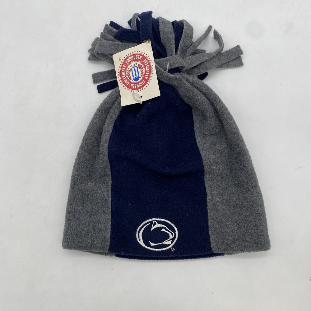 Penn State Nittany Lions Beanie Cuffed Knit Winter Sports Hat Cap OSFA Pom